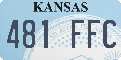 KS license plate 481FFC