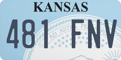 KS license plate 481FNV