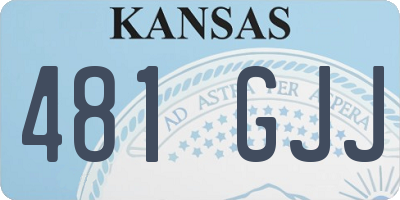 KS license plate 481GJJ