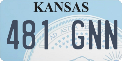 KS license plate 481GNN