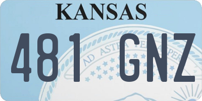 KS license plate 481GNZ