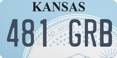 KS license plate 481GRB