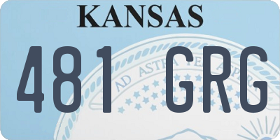 KS license plate 481GRG