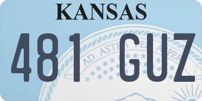 KS license plate 481GUZ