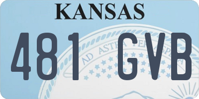 KS license plate 481GVB