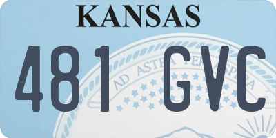 KS license plate 481GVC