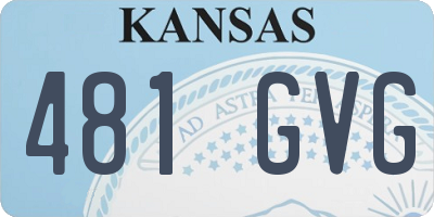 KS license plate 481GVG