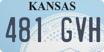 KS license plate 481GVH