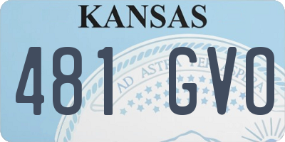 KS license plate 481GVO