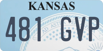 KS license plate 481GVP