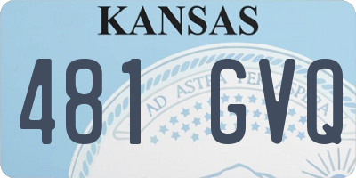 KS license plate 481GVQ