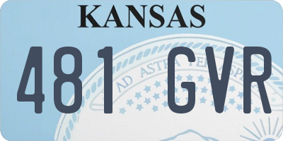 KS license plate 481GVR