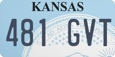 KS license plate 481GVT