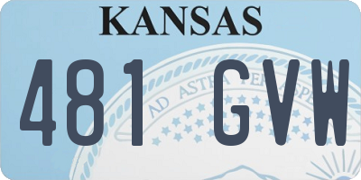 KS license plate 481GVW
