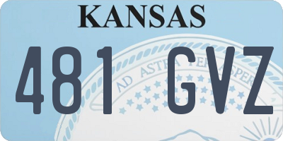 KS license plate 481GVZ