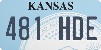 KS license plate 481HDE