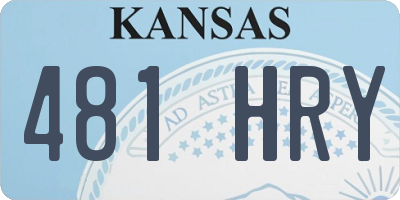 KS license plate 481HRY