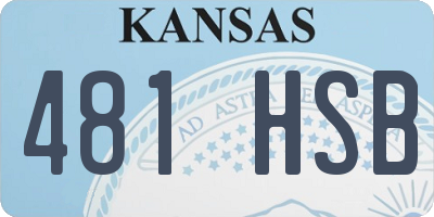 KS license plate 481HSB