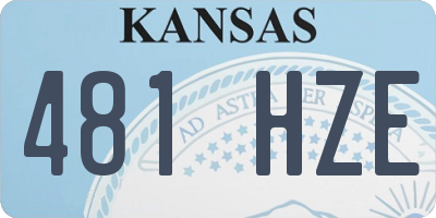 KS license plate 481HZE