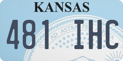 KS license plate 481IHC