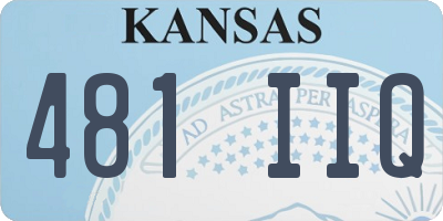 KS license plate 481IIQ