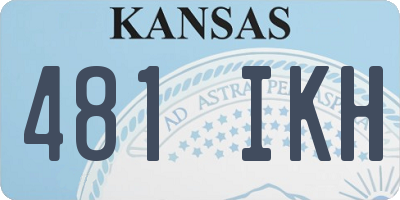 KS license plate 481IKH