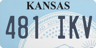 KS license plate 481IKV