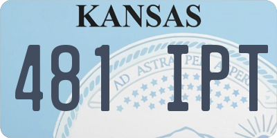 KS license plate 481IPT
