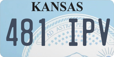 KS license plate 481IPV