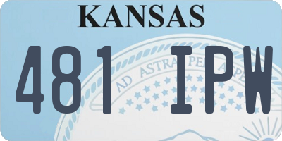 KS license plate 481IPW