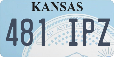 KS license plate 481IPZ