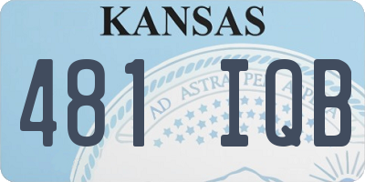 KS license plate 481IQB