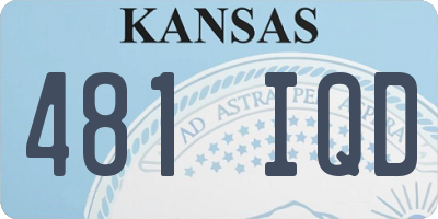 KS license plate 481IQD