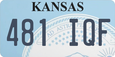KS license plate 481IQF