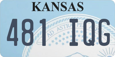 KS license plate 481IQG