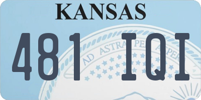 KS license plate 481IQI