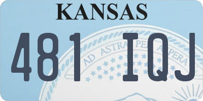 KS license plate 481IQJ