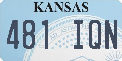 KS license plate 481IQN
