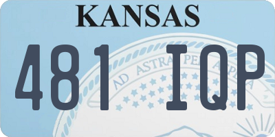 KS license plate 481IQP