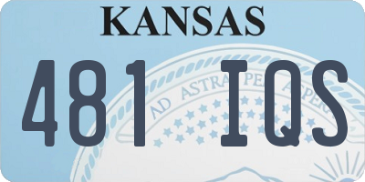 KS license plate 481IQS
