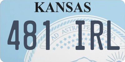 KS license plate 481IRL