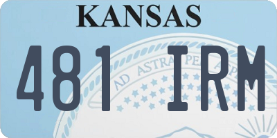 KS license plate 481IRM
