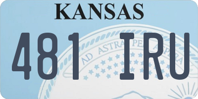 KS license plate 481IRU