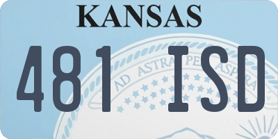 KS license plate 481ISD