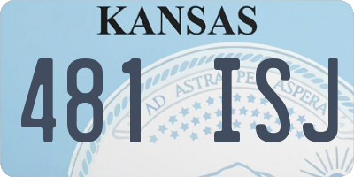 KS license plate 481ISJ