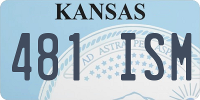 KS license plate 481ISM