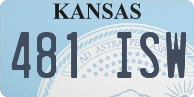 KS license plate 481ISW