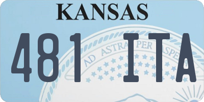 KS license plate 481ITA