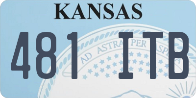KS license plate 481ITB