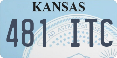 KS license plate 481ITC